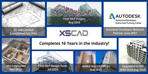 XS CAD Completes 16 Years in the Industry