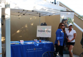 Warren Village tent at the All Copy Products Charity Golf Tournament 