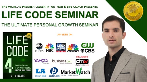 K1 MIRZAEE, #1 American Self-Publishing Guru and Businessman Will Launch LifeCode 2.0 (Seminar) in Europe