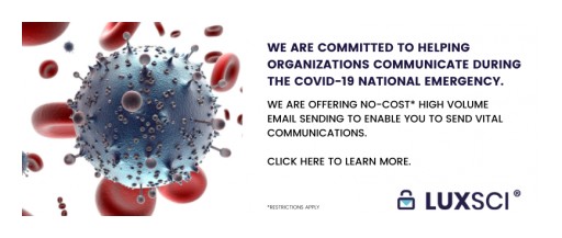 LuxSci is Offering Free Secure Email During COVID-19 Pandemic