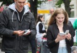 Volunteers from The Way to Happiness Association celebrated Russia Day by giving out copies of The Way to Happiness on Bolshaya Konushennaya St.   