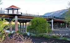 new pedestrian bridge in Glenwood Springs, CO