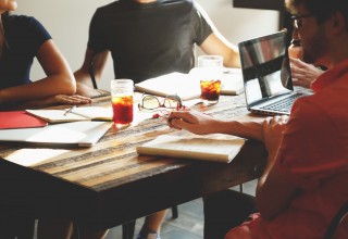 Startup Employees in Meeting