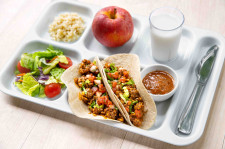 School Food Tray Featuring a Scratch-Made Meal