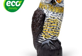 Livin' Well Solar Powered Owl Decoy