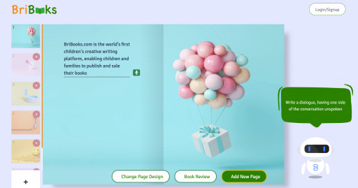 BriBooks.com Completes $1.5M in Pre-Seed Funding to Launch the First AI Powered Writing Platform, Enabling Children of All Ages to Write and Publish Their Books Globally