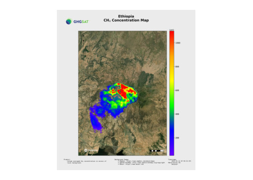 GHGSAT & Sentinel-5P TROPOMI Satellites Detect Giant Methane Emission From Ethiopia's Mount Fentale Volcano