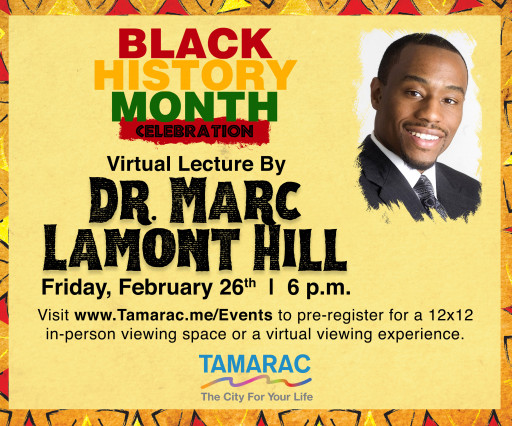 Dr. Marc Lamont Hill to Deliver Virtual Keynote Speech at Tamarac's Black History Month Celebration