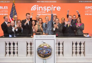 Inspire Investing rings the New York Stock Exchange closing bell.