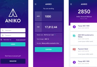 Aniko wallet screenshots