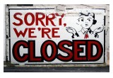 Sorry we're closed