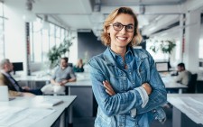 Confident Woman in an Office Setting