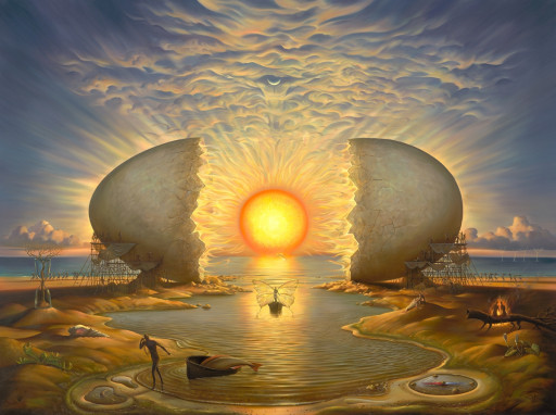 Vladimir Kush Presents His New Major Epic Compilation Painting 'Sunrise'