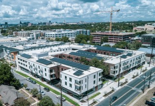 Aerial Photo of FOURTH& at the Corner of 4th & Chicon