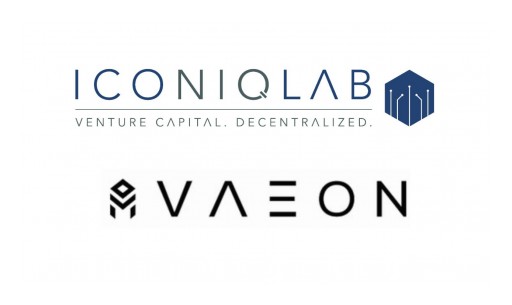 Iconiq Lab Onboards the First Investment Worldwide by the Finlab EOS VC Fund - the VAEON Protocol