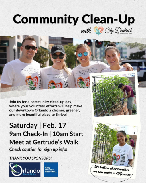 Orlando Credit Union Partners With Local Organizations to Launch Community Clean Up Event