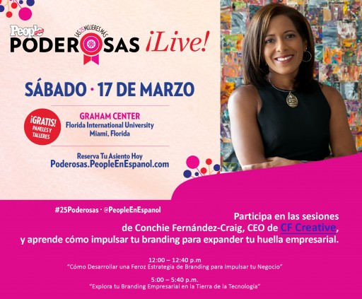 Conchie Fernández-Craig of CF Creative Will Lead Workshops on Branding During People en Español's Poderosas Live Event in Miami on March 17