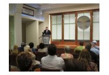 President of the Church of Scientology Sacramento Mike Klagenberg welcomes members of the Interfaith Council of Greater Sacramento to the International Friendship Day Interfaith Conference.