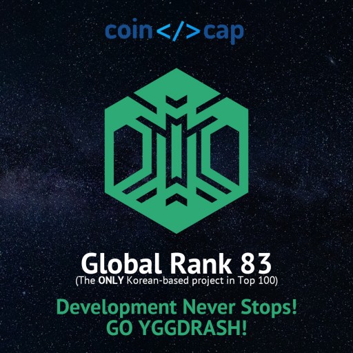 YGGDRASH, the Only Korean-Based Blockchain Project to Be Listed in 'CodeCoinCap' Top 100