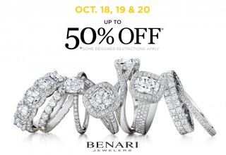 This Month, BENARI JEWELERS Helps Shoppers Save Up to 50% on Bridal Jewelry for the Holidays