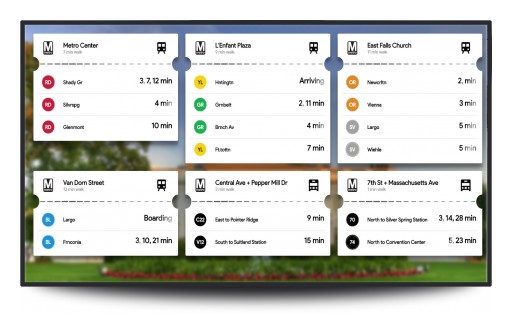 Mvix Brings Public Transit to Digital Signage Displays