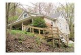 A cottage built into a mountain at the Sanctuary