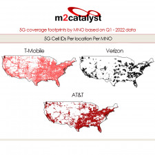 5G coverage footprints by MNO based on Q1 - 2022 data