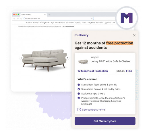 Mulberry Debuts MulberryCare: First-Ever Free Accident Protection for Online Shoppers