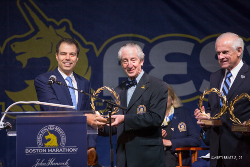 Wreaths From Greece Presented for Boston Marathon Winners