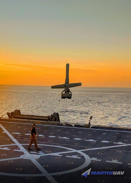 MARTIN UAV V-BAT SELECTED AS THE FIRST-EVER VTOL MEDIUM RANGE UAS TO BE EVALUATED DURING AN OPERATIONAL COAST GUARD PATROL