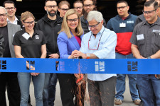 Industrial Metal Supply Ribbon Cutting