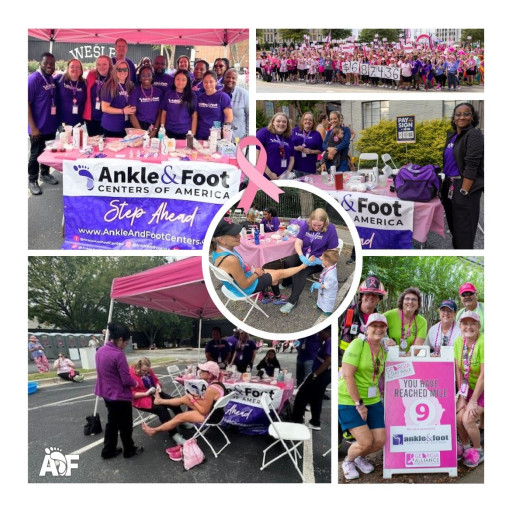 Ankle & Foot Centers of America Participates in the Georgia 2-Day Walk for Breast Cancer