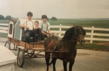 Stephen Stoltzfus Jr (right) Owner of Sheds Unlimited in the Early Days