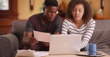 Couple Looking at Finances