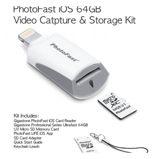 Gigastone PhotoFast 4K 64GB Video Capture & Storage Kit Hits Apple Stores Both Online and In-Store