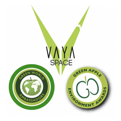 Vaya Space Wins International Green Award for Sustainability and Environmental Impact