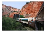 Passengers enjoy the cool summer evening excursion