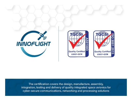 Innoflight Achieves AS9100D Certification