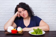 Dieting Woman Yearns for Cupcakes