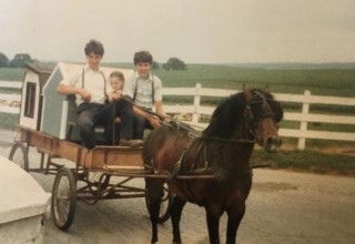 Stephen Stoltzfus Jr (right) Owner of Sheds Unlimited in the Early Days