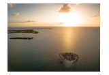 Sunset on Little Harvest Caye