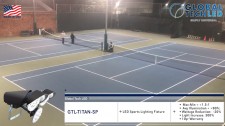 Excellent Tennis Court lighting powered by Global Tech LED