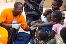 Health worker on the field