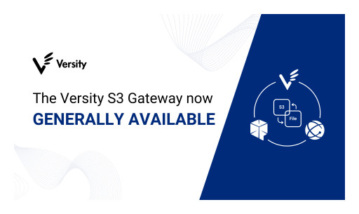 Announcing the General Availability of the Versity S3 Gateway, an Open-Source S3 Translation Tool
