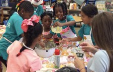 Children baking