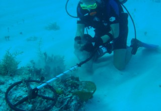 treasure hunter Ben Benson on shipwreck Maravillas