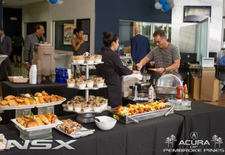 Customers enjoying the NSX Test Drive Experience Event