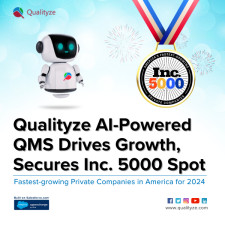 Qualityze's AI-Powered QMS Inc. 5000 Recognition