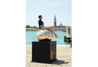 'Bibi on the Ball', Bronze, Venice Boat Show, Ca' di Dio