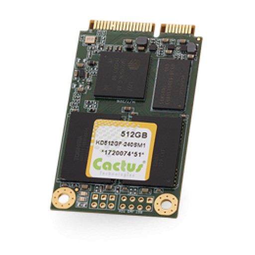 Cactus Technologies Releases 512GB MLC mSATA and 256GB pSLC mSATA